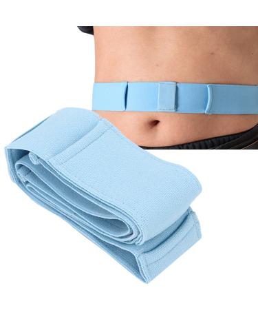 PeritonaliquiSalysis hose belt adjustable breathable abdominal support G-hose belt PEG Suppiler Catheter holder gastrostomy covers pads drainage abdominal dialysis (m-blue)