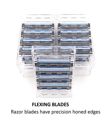 Taconic Shave 40 Triple Razor Blade Cartridges - Compatible with Gillette Sensor & Personna Triflexx Handles - Buy Online on GoSupps.com