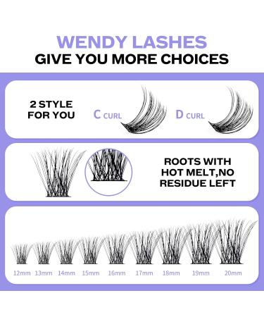 Premium DIY Lash Extension Set | Cluster Lashes Kit with Bond & Seal (C3+C9 D Curl 12-16mm) - International Shipping Available - Buy Online on GoSupps.com