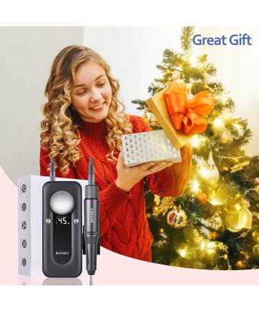 Portable Rechargeable Electric Nail Drill 45000RPM Manicure Pedicure Tool Set with 11 Bits - Keebly-01 - Buy Online on GoSupps.com