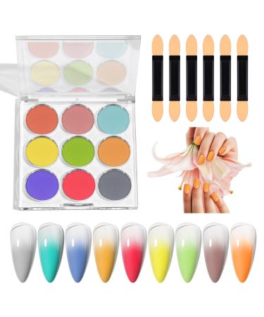 Poudre ongles chrom e Finition miroir arc-en- ensemble de poudres art brillant d grad arc-en- d coration DIY pour P ques Halloween No l CF01