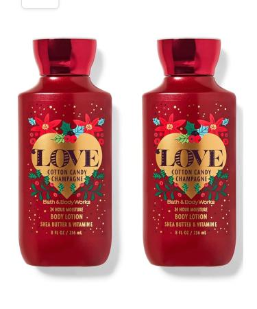 Bath and Body Works Cotton Candy Champagne Super Smooth Body Lotion 8 Oz - 2 Pack - Buy Online on GoSupps.com
