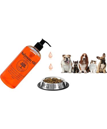 Salmon Oil - 100% Crystal Clear & Pure for Dogs and Cats-500ml - Buy Online on GoSupps.com
