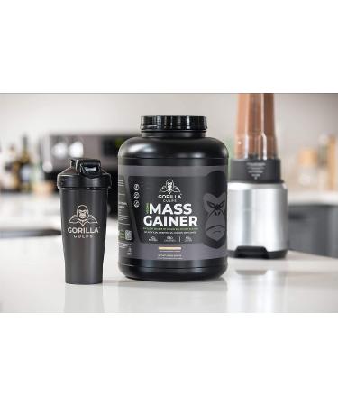 Organic Mocha Vegan Mass Gainer | Protein Powder with Vitamin B12, D3, and Iron | GMO, Gluten, Dairy, and Soy Free | 530 Calories | 5lb Pack - Gorilla Gulps - Buy Online on GoSupps.com