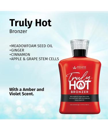 Hempz Truly Hot Fiery Formula & DHA Bronzers 13.5oz - Get that sizzling tan! - Buy Online on GoSupps.com