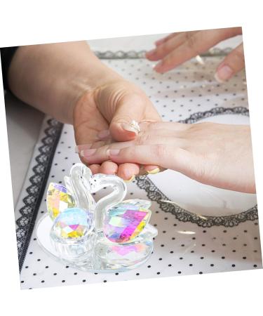 Housoutil 1pc Nail Art Crystal Cup Nail Liquid Dish Acrylic Glass Jar for Nails Clear Glass Cups Mini Dappen Dish Glass Dapping Clear Glass Jars Work Crystal K5 Delicate - Buy Online on GoSupps.com