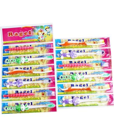 Shop Minkissy 24 Pcs Cartoon Toothbrush Set - Kids Tooth Cleaning Brushes with Soft Bristles for Healthy Smiles - Buy Online on GoSupps.com