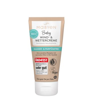 Mabyen wind and weather cream 50 ml |Eco -test very good - baby cream body and face - certified natural cosmetics - soda vegan perfume free water -free.neutral - Buy Online on GoSupps.com