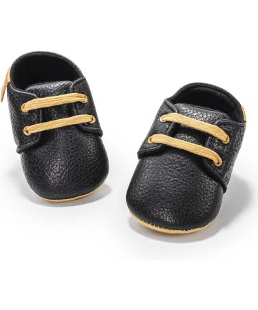Baby Girls Boys Anti-Slip Oxford Loafer Flats Shoes 12-18 Months Black - Buy Online on GoSupps.com