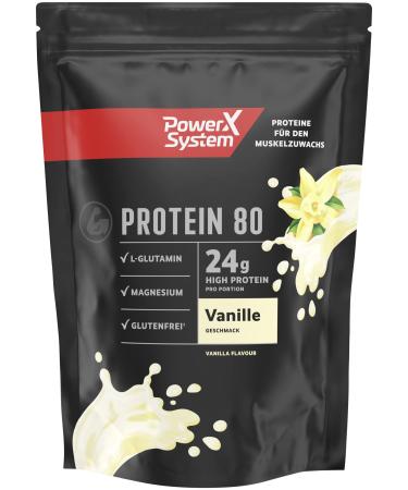 Power System Protein 80 Protein Powder Vanilla 360g for Protein Shake