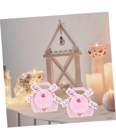 Alipis 12pcs Packing Boxes Party Candy Jars Wedding Candy Boxes Treat Boxes Cookie Boxes Biscuit Boxes Wedding Supplies Small Favor Boxes Decor Baby Non-woven Fabric Small Candies Gift Pink 6.5x3.8x8cm - Buy Online on GoSupps.com