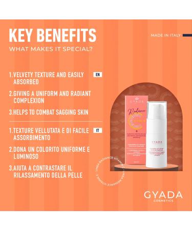 GYADA COSMETICS Radiance Lift Effect Eye & Lip Contour brightening eyes and lips antioxidant effect against aging and expression signs vitamin C base 15 ml - Buy Online on GoSupps.com