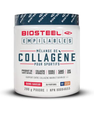 BioSteel 100% Whey Protein Powder rBGH Hormone Free and Non-GMO Post Workout Formula Vanilla 25 Servings & BioSteel Stackables Sport Collagen Blend Hydrolyzed Collagen Non-GMO Formula 20 Servings Protein Powder + SUPPLEMENT SDSQXAV-256G-GN6MA Unflavored 7 - Buy Online on GoSupps.com