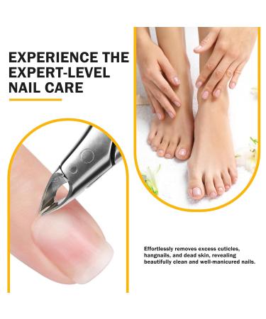 BEZOX Professional Cuticle Clipper - Half Jaw (5mm) Precision Cutters with Silicone Handle for Expert Manicures | Premium Red Nail Tool for Salon-Worthy Finish - Buy Online on GoSupps.com