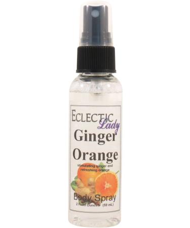 Ginger Orange Body Spray 2 ounces Body Mist for Women with Clean Light & Gentle Fragrance Long Lasting Perfume with Comforting Scent for Men & Women Cologne with Soft Subtle Aroma For Daily Use 2 Fluid Ounces