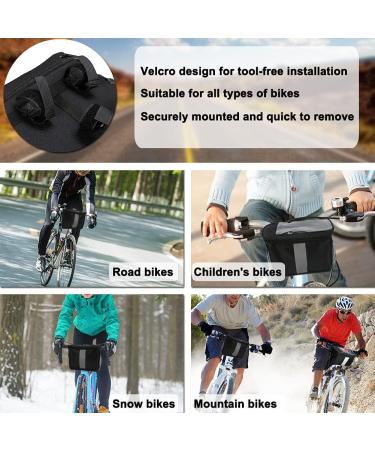 Senxry Insulated Bike Handlebar Bag with Phone Holder - Water Resistant Cooler Bag for Outdoor Cycling - 3.5L Capacity - Ideal for Kids, Girls, Boys, Men, Women - Scooter, Cruiser Accessories - Buy Online on GoSupps.com