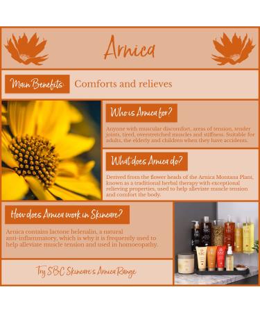 SBC Skincare Hand and Foot Cream with Arnica & Sandalwood - 100ml | Tension Relief & Sports Recovery Rescue Cream - Buy Online on GoSupps.com