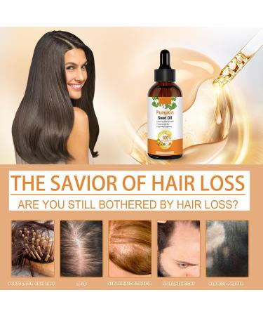 Organic Pumpkin Seed Hair Oil (2x60ml) - 100% Pure Hydration & Repair for Dry Damaged Hair | Unisex - Buy Online on GoSupps.com