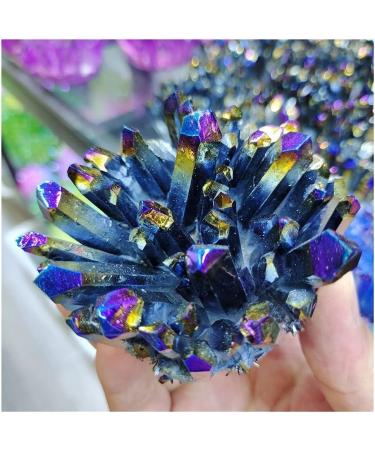 Natural Crystal Electroplate Cluster Stone RawCrystals Rock Specimen Home Decor Room Decoration Crystal Cluster - Buy Online on GoSupps.com