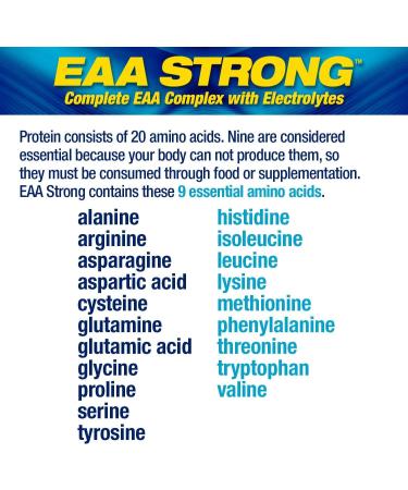 Buy Maximum Human Performance MHP EAA Strong - All 9 Essential Amino Acids BCAAs & Electrolytes Blue Raspberry Flavor 1.2 lb - International Shipping Available - Buy Online on GoSupps.com