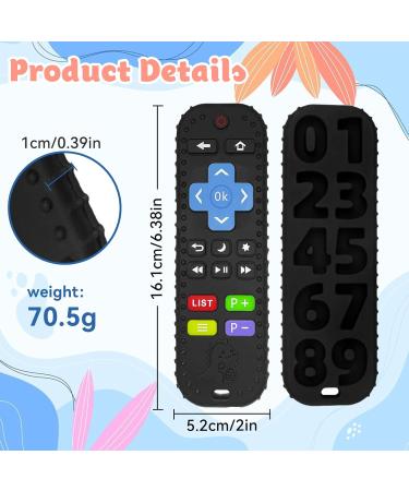 0-12 Months BPA-Free Silicone Baby Teething Toys | Calming Sets & Cake Stuff | Dishwasher Safe & Durable - Yinger Moyawanju (Black) - Buy Online on GoSupps.com