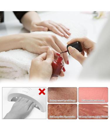 UV Shield Gloves for Gel Manicure - Anti-UV Fingerless Protection UPF 50+ - Perfect for Nail Care & Dryers - Buy Online on GoSupps.com