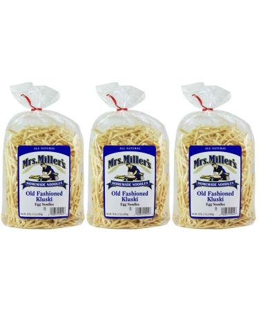Mrs Miller Kluski Noodles, 16-Ounce Bags (Pack of 3)