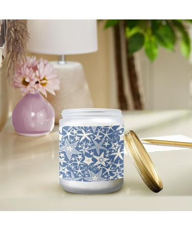 Buy Long Lasting Vanilla Candles - Aromatherapy Jar Candles Gift Set for Women | Perfect Birthday Gifts with Starfishes on Blue Background - Buy Online on GoSupps.com
