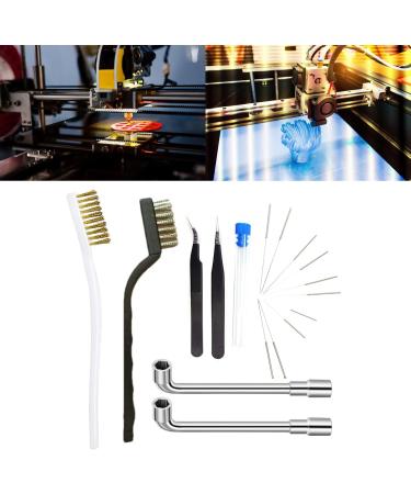 1 Set 3D Printer Nozzle Cleaning Tool Cleaning Brush Tweezers and Cleaning Needle Pin 3D Printer Cleaner Storage Box - Buy Online on GoSupps.com