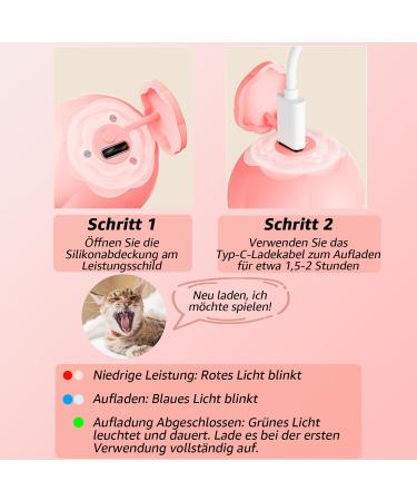 Peticularz Self-Employment Electric Powerball 2.0 - Interactive Cat Toy in Pink with Petals - Buy Online on GoSupps.com