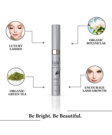 Lira Clinical Pro Lux Lash Eyelash Growth Serum - Plant Stem Cells for Longer Thicker Lashes - Non-Prostaglandin & Paraben-Free - 0.17 oz - Buy Online on GoSupps.com