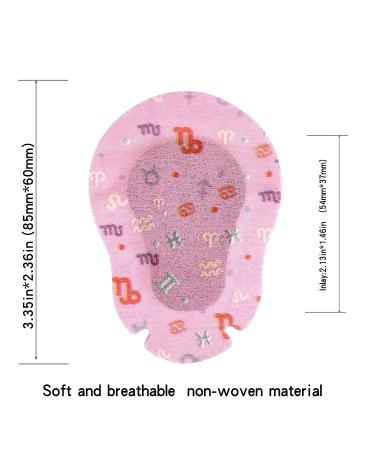 EGOOL Adhesive Eye Patches for Kids - Cute Girls Design - 45 + 5 Bonus per Box - Regular Size - Breathable & Hypoallergenic - Colorful Fun Pattern - Buy Online on GoSupps.com