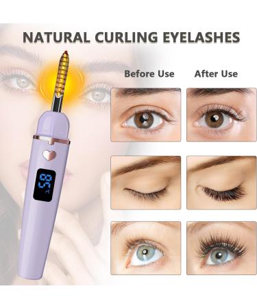 Shop Heated Eyelash Curlers - Rechargeable Electric Lash Curler for Long-Lasting Curls | Dark Purple Makeup Tool - Buy Online on GoSupps.com