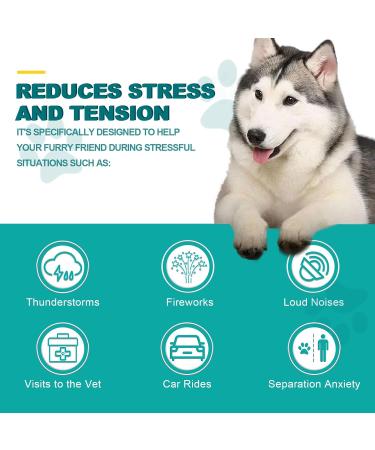 HRAMEX Calming - Food Supplement for Dogs Stress Relief No Dyes or Preservatives 110 Delicious Chicken Treats 242g (Inte) - Buy Online on GoSupps.com