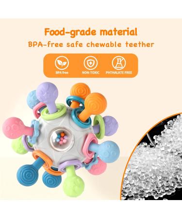 Buy Greifball Baby Toys | Silicone Sensory Bite Rings for Motor Skills | Montessori Education for 3-18 Months - Buy Online on GoSupps.com