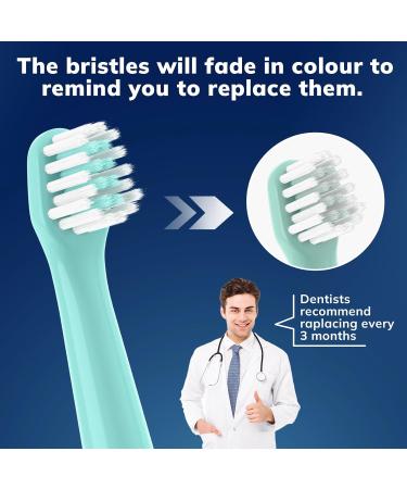 10 Pack Replacement Toothbrush Heads for Colgate Hum - Compatible Brush Heads for Smart Electric Toothbrush - Green - Buy Online on GoSupps.com