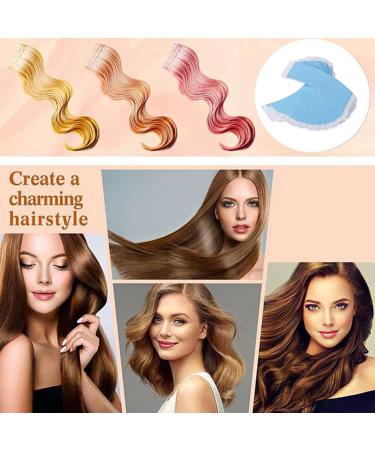 Malloy 36Pc/Lot Strong Fixed Wig Double Tape Wig Adhesive Extended Hair Strip Waterproof for Toupee Lace Wig with Slitting Line - Buy Online on GoSupps.com