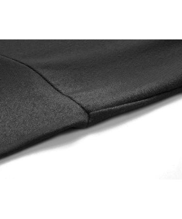Beauhuty Men's Black Turtleneck Fleece Knit Long Sleeve T-Shirt - Large - Buy Online on GoSupps.com