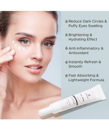Japanese Anti Aging Firming Eye Cream - Hydrating & Brightening Formula with Collagen, Vitamin C & Arginine - Reduces Wrinkles, Dark Circles, Bags Under Eyes & Fine Lines (0.35 Fl Oz) - Buy Online on GoSupps.com