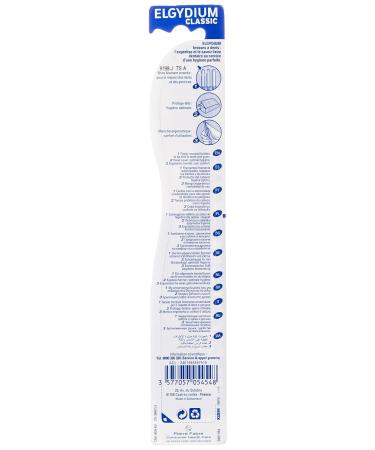 Elgydium Classic Soft Toothbrush - Gentle Cleaning for Healthy Gums | International Shipping Available - Buy Online on GoSupps.com