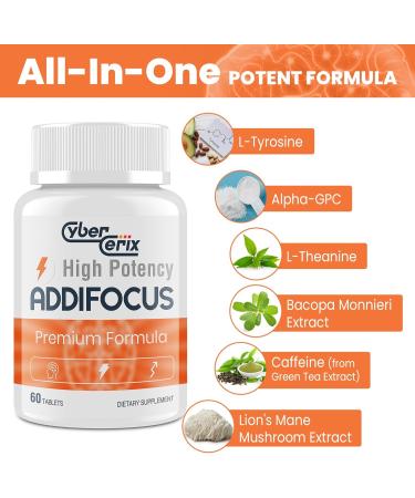 17-in-1 Brain Supplement for Memory and Focus - Nootropic Brain Supplement for Concentration, Clarity, Energy & Focus - Natural Caffeine Blend with Vitamins, Amino Acids & Herbal Extracts - 60 Tablets 60 Count (Pack of 1) - Buy Online on GoSupps.com