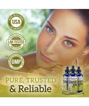 Dexterity Health Liquid MSM Drops 3-Pack - 4 oz. Dropper Bottles, Vegan & Non-GMO, Organic MSM & Vitamin C for Optimal Health - Buy Online on GoSupps.com