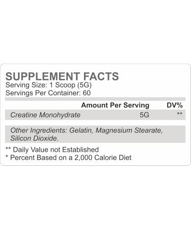 100% Pure Creatine Monohydrate Powder | Unflavored Creatine Supplement for Muscle Growth & Enhanced Performance for Men & Women - Buy Online on GoSupps.com