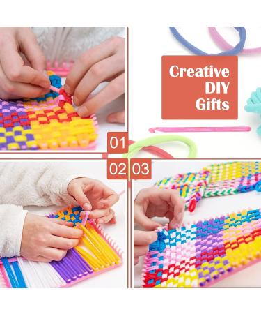 Windspeed 336 Pcs Loop Potholder Kit - 14 Colors Elastic Weaving Loom Loops for Kids DIY Crafts | Includes 2 Crochet Hooks - Buy Online on GoSupps.com