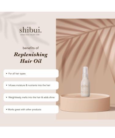 SHIBUI Clean Beauty Replenishing Hair Oil | Moisture & Nutrient Infusion | Frizz Control & Sheen for All Hair Types | 2 Fl Oz - International Shipping Available - Buy Online on GoSupps.com