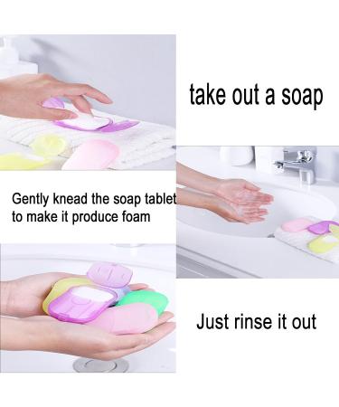 XXYXXY Portable Disposable Travel Hand Soap Sheets - 20 Boxes (400 Sheets) - Perfect for Hygiene On-the-Go - Random Colors Available - Buy Online on GoSupps.com