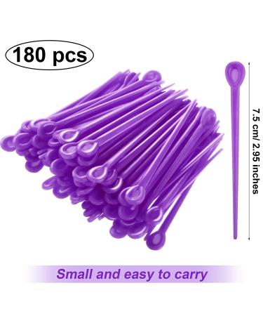 180-Piece Purple Plastic Hair Curler Roller Picks Set for Styling - Perfect Christmas or Valentine's Day Gift - Buy Online on GoSupps.com