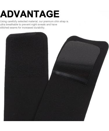 Healvian Anti Snoring Chin Strap 2Pcs - Adjustable Stop Snoring Solution for Better Sleep - Black - Buy Online on GoSupps.com