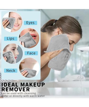 5 Pack Microfiber Makeup Remover Pads - Washable & Reusable Face Cloths (40x20cm) - Gray Sleeping Pads - Buy Online on GoSupps.com