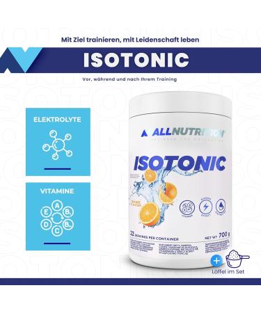 All-Nutrition Isotonic Beverage Powder - 700g Sports Drink with Electrolytes Magnesium Sodium Potassium & Vitamins | Dietary Supplements - Orange Flavor - Buy Online on GoSupps.com